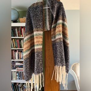 Blanket scarf oversized